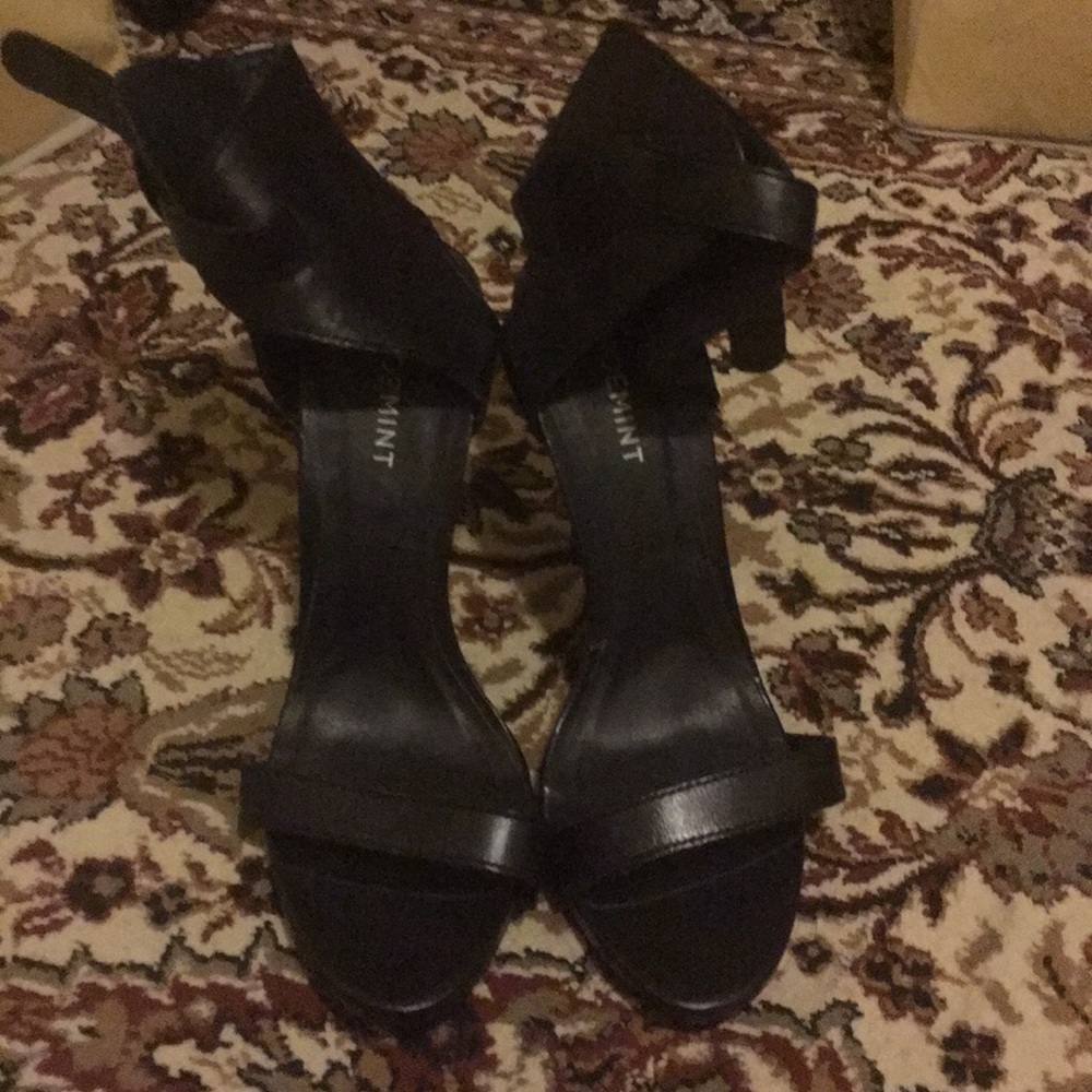 Black heels with ankle strap